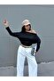 Women's Black Long Sleeve Off Shoulder Blouse 30100 - 5