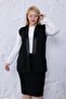Plus Size Sparkly Vest with Pocket Detail - 8