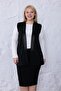 Plus Size Sparkly Vest with Pocket Detail - 5