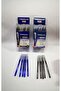 Ballpoint Pen with Cap Set of 10 – 5 Blue + 5 Black (1.0 Mm, Transparent Cap) - 7