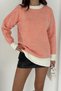 Zigzag Patterned Sweater Orange-White - 5