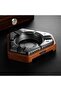 Cigar Ashtray, Metal & Wood Desktop 3-Slot (Black) - 2