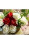 DuHouse Artificial Silk Roses Long Stem (Red) - 10 pcs - 7