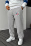 Men's Winter Baggy Cotton and Wool Nyc New York Printed Wide Leg Sweatpants with Side Pockets