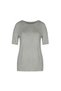 Women's Relax Fit, Stylish Design Short Sleeve Top T-Shirt with Slit Detail on the Back - K9 241 - 3