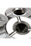 3x Stainless Steel Ashtrays with Removable Windproof Lid - Ø11 cm, 3 Pieces - 8