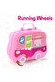 Kitchen Set for Girls – 18-Piece Pretend Play Cooking Suitcase on Wheels for Kids 3+ - 8