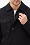 Fred Men's Black Italian Cut S Slim Fit Spring-Autumn Trench-Coat-Jacket - 2