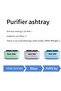 Air purifier Smokeless Ashtray Cigar Holder (Green) - 6