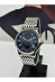Silver Men's Watch 5 Atm Waterproof Sapphire Crystal3 Years Warranty Navy Blue - 3