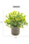 OFRANK Artificial Potted Plants with Flowers (Set of 3, White/Yellow/Purple) - 5