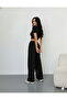 Women's Black Sweatpants - Waist-Tieable, Suitable for Daily Use, Comfortable Fit, Washable Fabric - 2