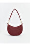 Claret Red Leather Look Women's Shoulder Bag