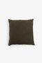 Lona Linen Buttoned Throw Pillow Cover Set of 2 40X40 - 5