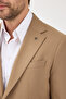 Haldey Men's Mink Polyviscon Fabric Mono Collar Cover Pocket Half Lining Slim Fit 2-Piece Suit - 6