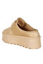 Buckle Strap Flatform Booties Beige - 4