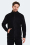 Sansa Set of 2 Men's Zippered D Mock Neck Pocket Black - Khaki Fleece - 2