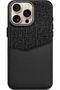 iPhone 16 Pro Max Leather Card Case with 1-2 Card Holder (Black) - 7