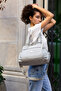 Waterproof Fabric Multi-Compartment Women's Shoulder Bag - 3