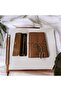 Vintage Leather Cover Notebook Pen Set Leaf Detailed Special Design Unlined Journal Stylish Gift - 2