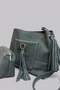 Marilla 100% Genuine Nubuck Loose-fitting, Soft Leather Tasseled Elegant Design Shoulder and Crossbody Bag - 3