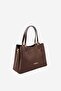 Brown - Brown Suede Women's Handbag Sp1205 - 2