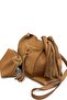 Marilla 100% Genuine Nubuck Loose-fitting, Soft Leather Tasseled Elegant Design Shoulder and Crossbody Bag - 3