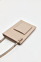 Crossbody Cell Phone Case Dark Beige - 5
