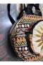 Fargin Ethnic Authentic Bohemian Round Embroidered Backpack Daily Travel Waterproof Backpack - 2