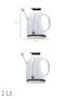 3855-2 Transparent Borosilicate Glass Olive Oil Bottle - Set of 2 Oil and Vinegar Bottles White 1Lt - 5