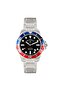 West End Men's Silver Tone Case Black Dial Automatic Watch
