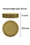 350 ml Jar with Gold Deep Lid 350 Cc Transparent Jam, Marmalade Glass Jar Deep 50 Pieces - 6