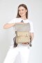 Geronimo Leather Cover Backpack Daily Use Camping Travel Bag School Bag - 3