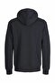Men's Black Jjebradley Sweat Zip Hood Noos Pls Plus Size Sweat 12250596-Black - 3