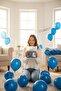 Blue Chrome Balloon 12 Inch (12 Inch) Pack of 10