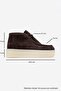 Melia Brown Suede Genuine Leather Women's Ankle Boots - 6