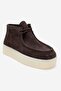 Melia Brown Suede Genuine Leather Women's Ankle Boots - 3