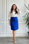 Flannel Bell Skirt with Decorative Button Detail on the Front