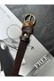 Merge Multi-Ring Pattern Women's Gold Buckle Belt Coat Belt Dress Belt Trouser Belt - 3