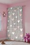 Gray Powder Hearts Patterned Children's Baby Room Background Curtain (Single Panel Pricing) - 4