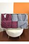 Su Yolu 8 Piece Family Bathrobe Set Light Gray - Plum