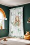 Sleeping Mermaid Patterned Children's Baby Room Background Curtain (Single Wing Pricing) - 4