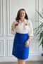 Flannel Bell Skirt with Decorative Button Detail on the Front - 7