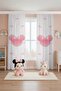 Pink Polka Dot Mickey Patterned Children's Baby Room Background Curtain (Single Panel Pricing) - 3