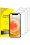 Screen Protector for iPhone 12/12 Pro 6.1-Inch, Tempered Glass Film, 3-Pack