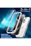 3-in-1 Magnetic Case for iPhone 15 Pro Max (6.7") with 2 Tempered Glass Protectors - Clear - 3