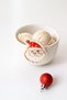 Santa Claus Christmas Ceramic Bowl / New Year Themed Handmade Ceramic Bowl - 2