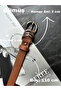 Merge Multi-Ring Pattern Women's Silver Buckle Belt Coat Belt Dress Belt Trouser Belt - 4