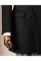 Italian Style S Slim Fit K Double-Breasted Wool Blended Cashmere Men's Coat Black T14693 - 5