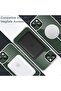 Magnetic Case for iPhone 13 (6.1") MagSafe Compatible, Shockproof, Clear/Alpine Green - 4